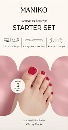Starterset UV Gel Nagelfolien Pediküre Cherry Bomb, 1 St