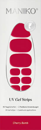 Starterset UV Gel Nagelfolien Pediküre Cherry Bomb, 1 St