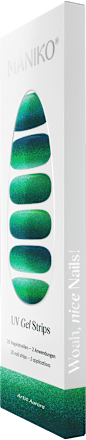 UV Gel Nagelfolies Arctic Aurora, 20 stuks