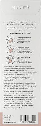 UV Gel Nagelfolien Champagne, 20 St
