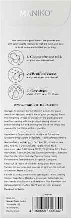 UV Gel Nagelfolie Crème, 20 stuks