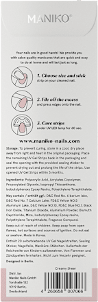 UV Gel Nagelfolies Romig Transparant, 20 stuks
