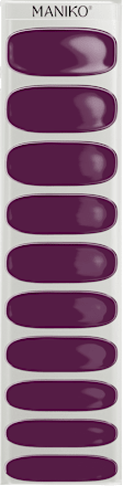 UV Gel Nagelfolie Aubergine, 20 stuks