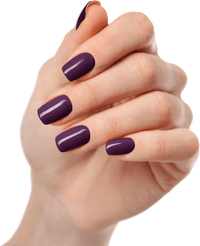 UV Gel Nagelfolie Aubergine, 20 stuks