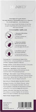 UV Gel Nagelfolie Aubergine, 20 stuks