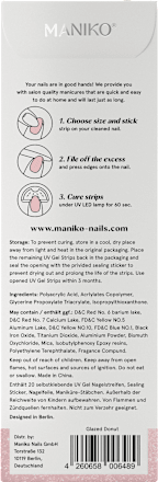 UV Gel Nagelfolie Glazed Donut, 20 stuks