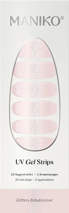 UV Gel Nagelfolien Glittery Babyboomer, 20 St