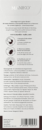 UV Gel Nagelfolien Mahogany, 20 St
