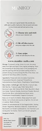 UV Gel Nagelfolien Milkshake, 20 St Maniko