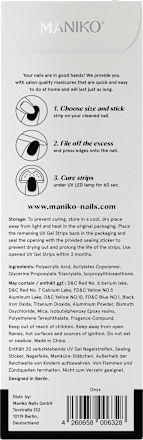UV gel nagelfolies Onyx, 20 stuks
