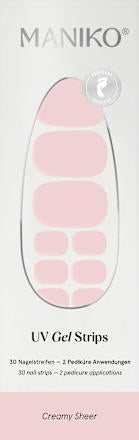 UV Gel Nagelfolien Pediküre Creamy Sheer, 30 St