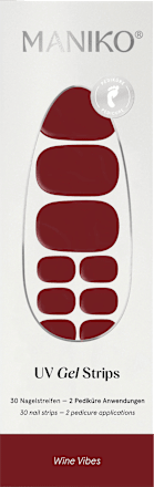 UV Gel Nagelfolien Pediküre Wine Vibes, 30 St