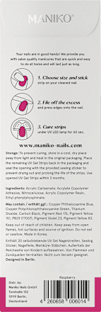 UV Gel Nagelfolien Raspberry, 20 St