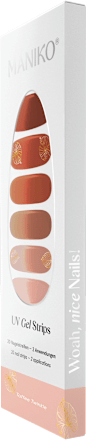 UV Gel Nagelfolies Toffee Twinkle, 20 stuks