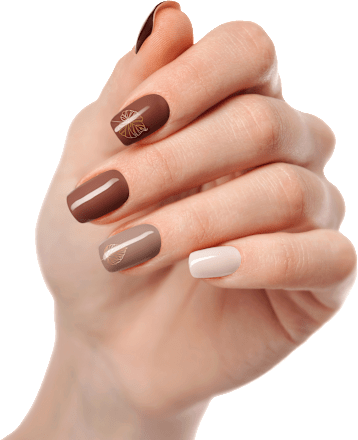UV Gel Nagelfolies Toffee Twinkle, 20 stuks