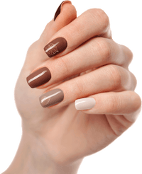UV Gel Nagelfolies Toffee Twinkle, 20 stuks