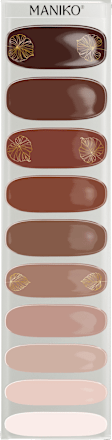 UV Gel Nagelfolies Toffee Twinkle, 20 stuks