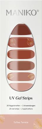 UV Gel Nagelfolies Toffee Twinkle, 20 stuks