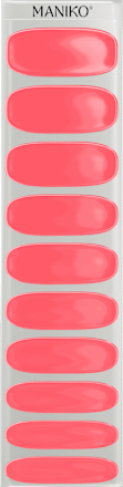 UV gel nagelfolies Vivid Coral, 20 stuks