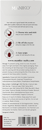 UV Gel Nagelfolies Wine Vibes, 20 stuks