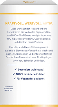 Manuka Honig Hustenbonbons Propolis, 100 g