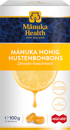 Manuka Honig Hustenbonbons Zitrone, 100 g