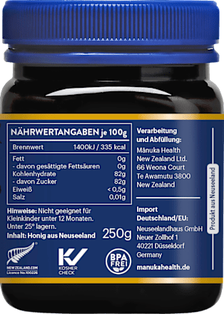 Manuka Honig MGO 400+, 250 g