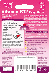 Easy Strips Vitamine B12 Tongstrips, 24 stuks