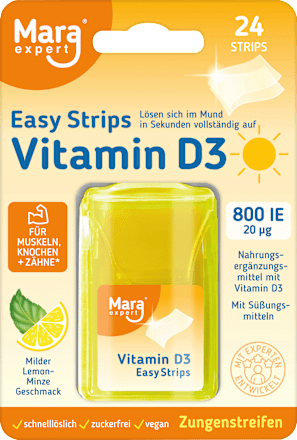 Easy Strips Vitamine D3 Tongstrips, 24 stuks