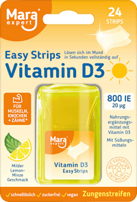 Easy Strips Vitamine D3 Tongstrips, 24 stuks