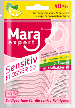 Zahnseidesticks Sensitive Flosser, 40 St