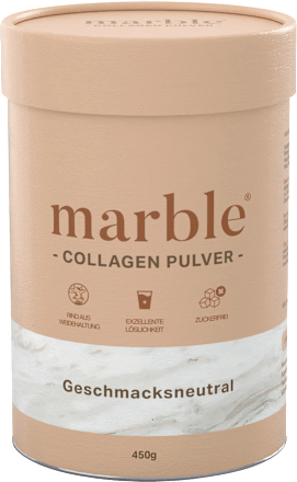Kollagenpulver Geschmacksneutral, 450 g marble