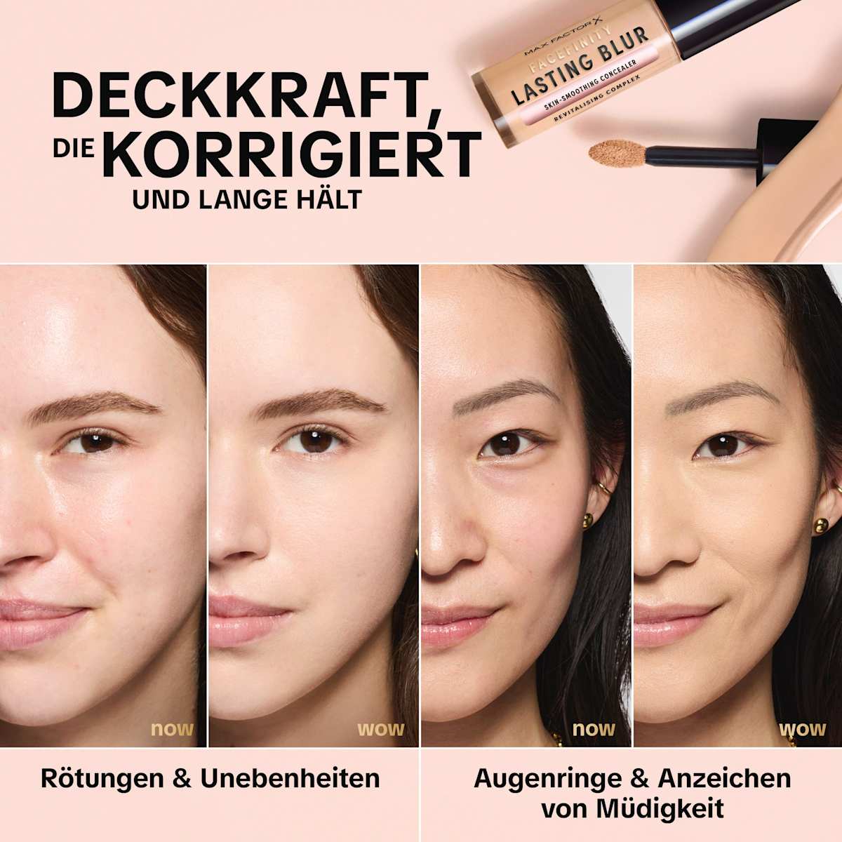 MAX FACTOR Facefinity Lasting Blur Concealer, C3 Rose, 7,5 ml