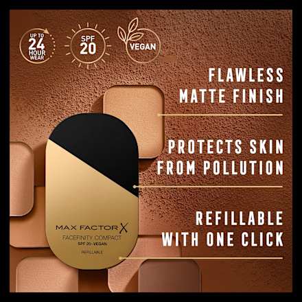 Foundation Facefinity Compact LSF 20, 001 Porcelain nachfüllbar, 10 g