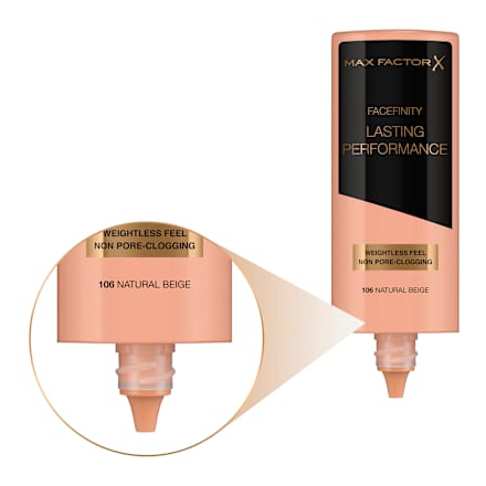 Foundation Facefinity Lasting Performance 106 Natural Beige, 35 ml