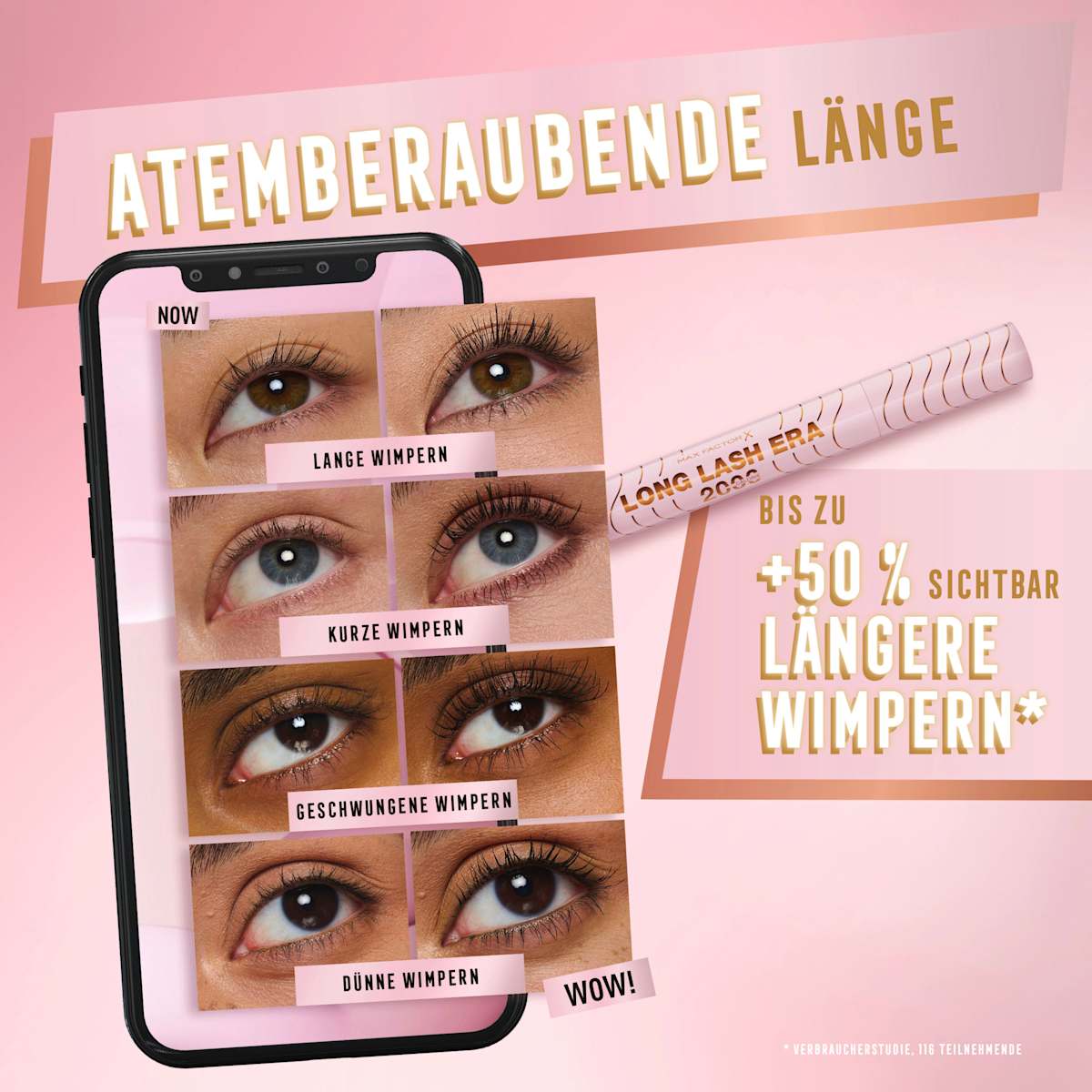 Mascara 2000 Calorie Long Lash Era Mascara 001 Zwart, 7,8 ml