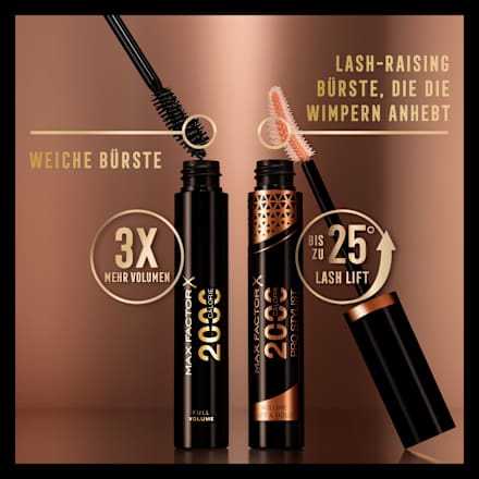 Mascara 2000 Calorie ProStylist Black, 9 ml MAX FACTOR