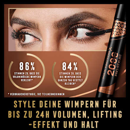 Mascara 2000 Calorie ProStylist Black, 9 ml MAX FACTOR