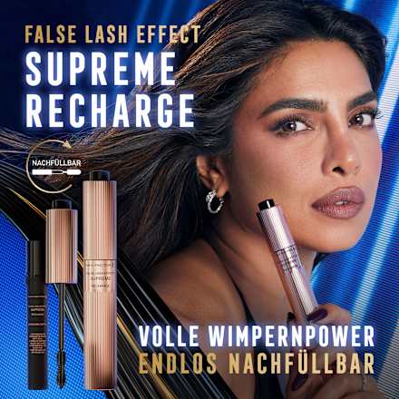 Mascara False Lash Effect Supreme Recharge Zwart, 8 ml