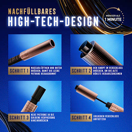 Mascara False Lash Effect Supreme Recharge Black, 8 ml