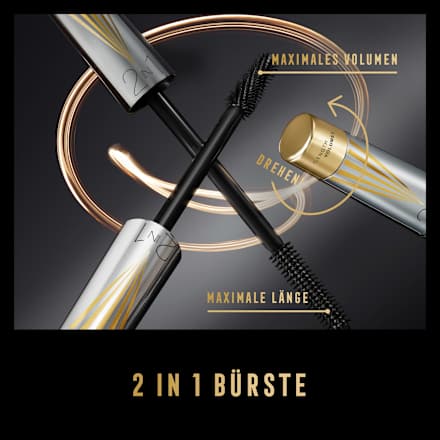 Mascara Masterpiece 2in1 Lash Wow 01 Black, 7 ml MAX FACTOR