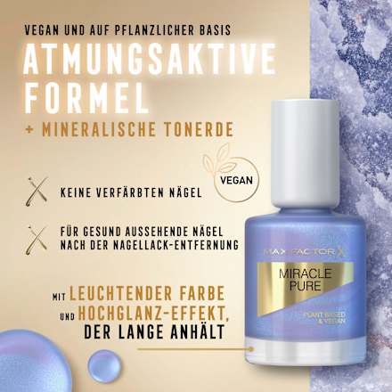 Nagellack Miracle Pure 850 Bright Angelite, 12 ml MAX FACTOR