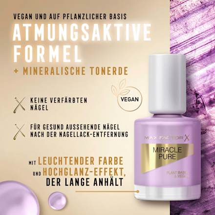 Nagelllack Miracle Pure 335 Serene Amethyst, 12 ml