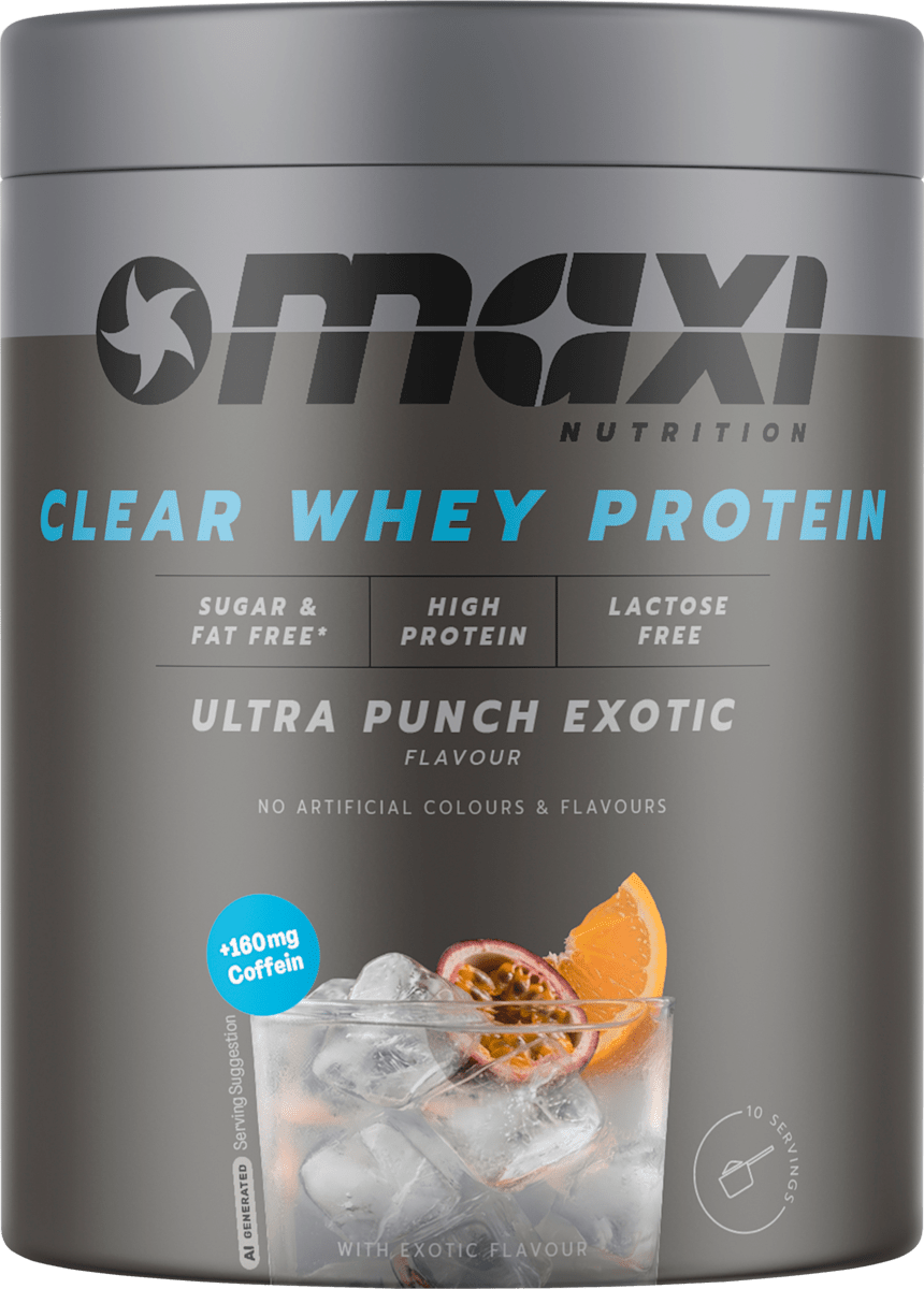 maxi NUTRITION Whey Proteinpulver, Clear Ultra Punch Exotic Flavour, 300 g