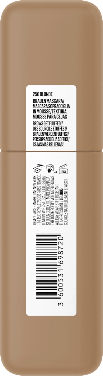 Wenkbrauwmousse Superfluff 250 Blond, 5 ml
