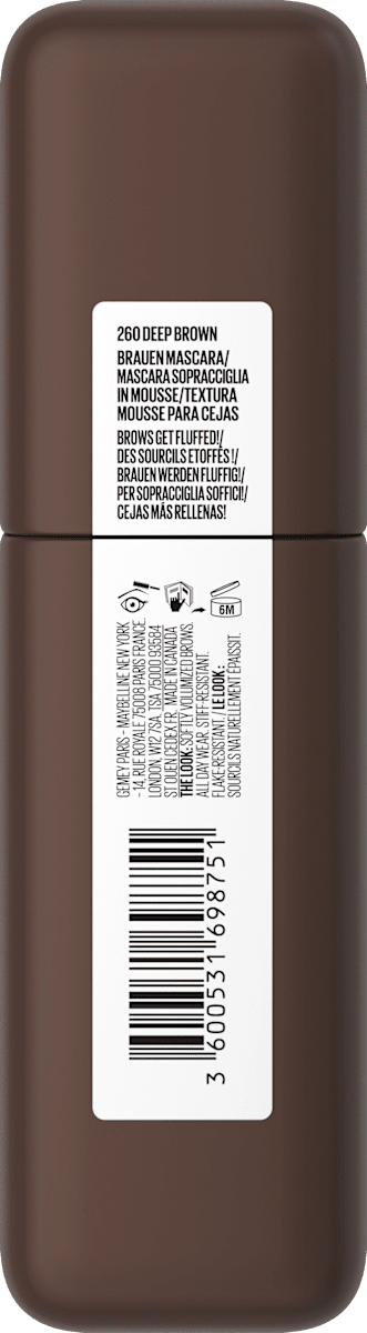 Wenkbrauwmousse Superfluff 260 Diepbruin, 5 ml