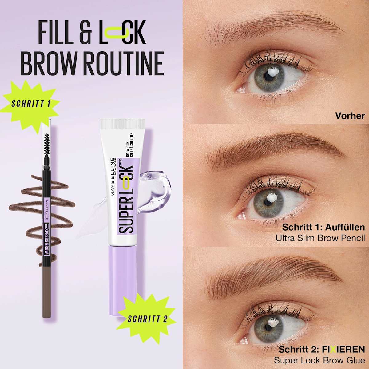 Wenkbrauwgel Super Lock Brow Glue, 8 g