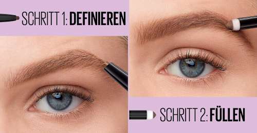 Augenbrauenstift Express Brow Satin Duo 04 Dark Brown, 1 St