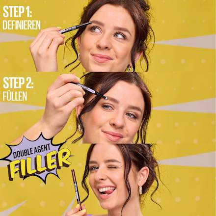 Augenbrauenstift Express Brow Satin Duo 04 Dark Brown, 1 St