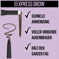 Wenkbrauwpotlood Express Brow Satin Duo 04 Donkerbruin, 1 st.